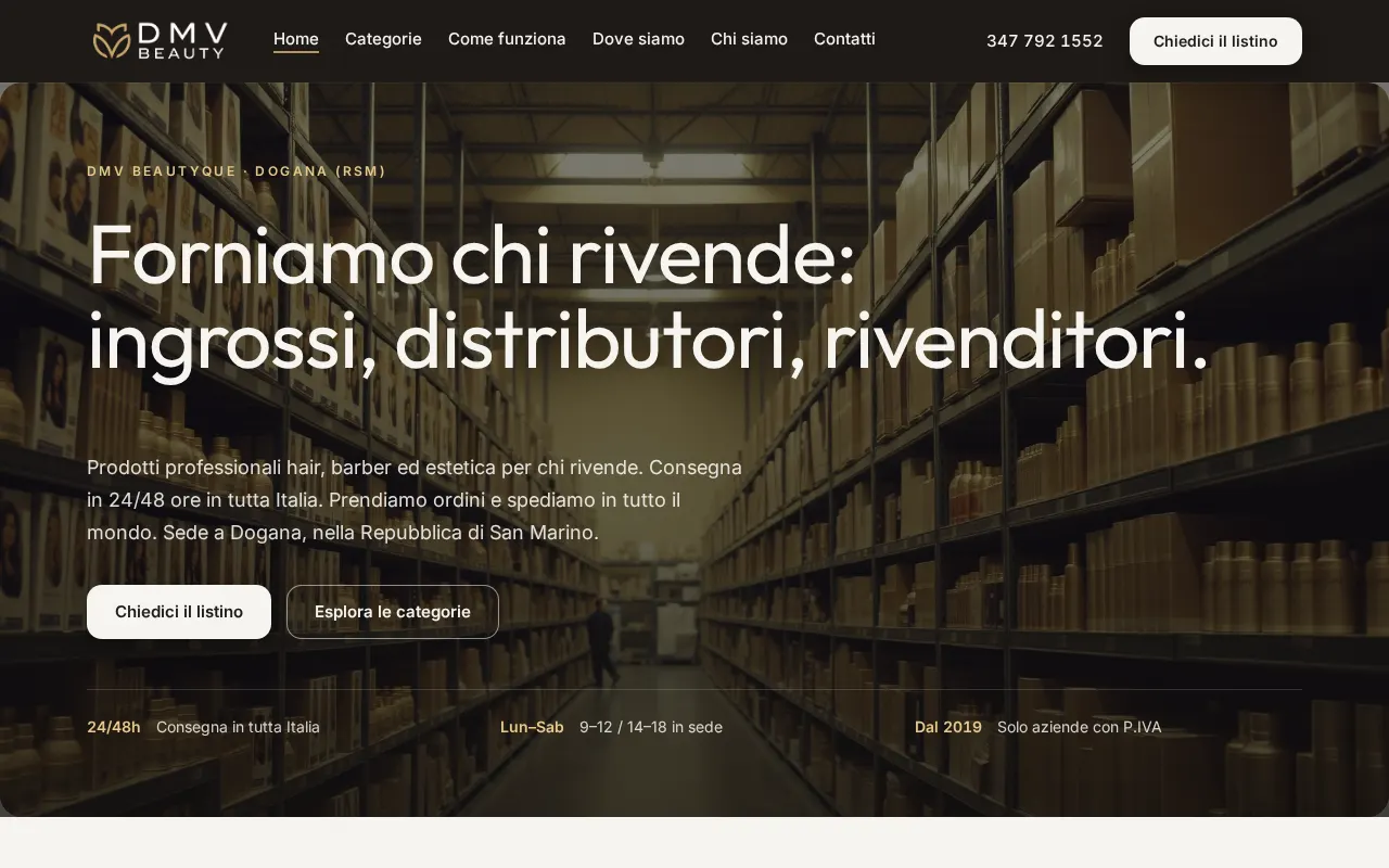 Anteprima del sito DMV Beautyque