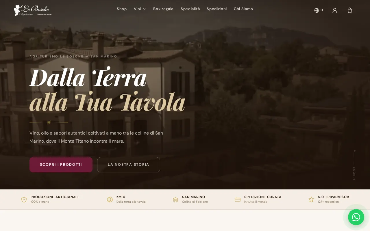 Anteprima del sito Le Bosche
